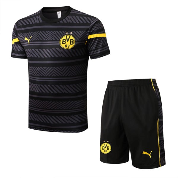 Trainingsshirt Borussia Dortmund Komplett-Set 2022-2023 Grau